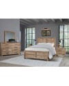 Dovetail Sun Bleached 4-pc King Bedroom Set